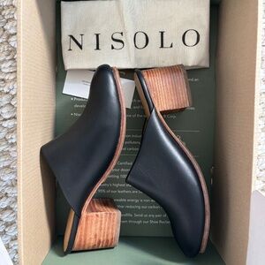 Nisolo Black Mules